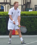 Tyler Cleveland on the tennis court