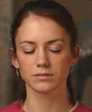 girl meditating