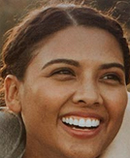 woman smiling